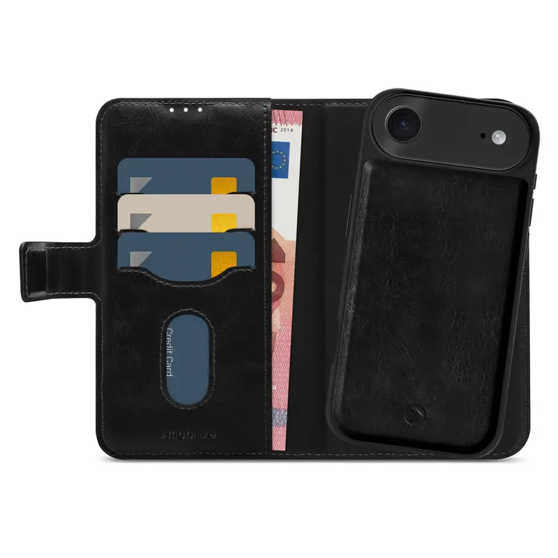 Mobilize 2in1 Magsafe Compatible Gelly Wallet Case Apple iPhone 17 Air Black