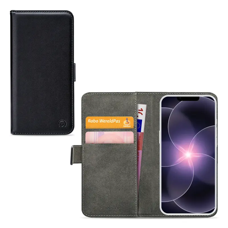 Mobilize Classic Gelly Wallet Book Case Apple iPhone 16e/17e Black
