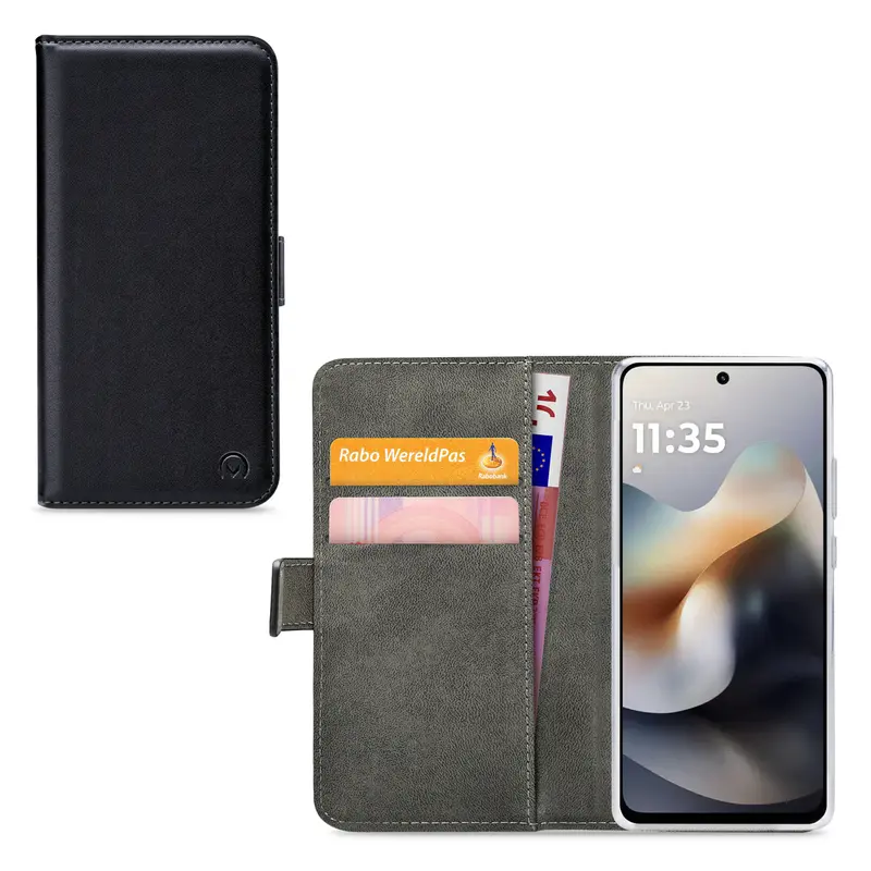 Mobilize Classic Gelly Wallet Book Case Motorola Moto G56 5G Black