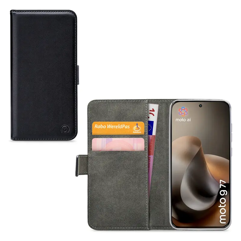 Mobilize Classic Gelly Wallet Book Case Motorola Moto G67/G77 Black