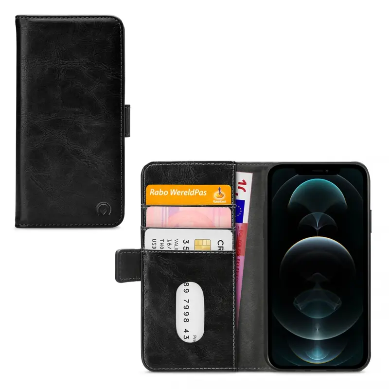 Mobilize Elite Gelly Wallet Book Case Apple iPhone 12 Pro Max Black