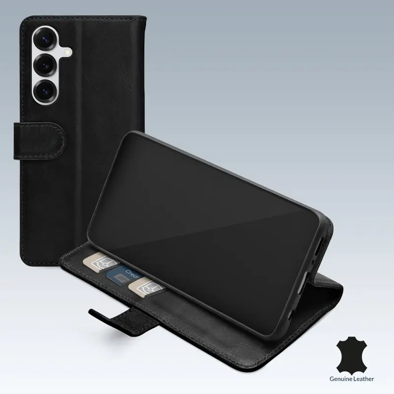 Mobilize Leather Wallet Samsung Galaxy S25+ 5G Black