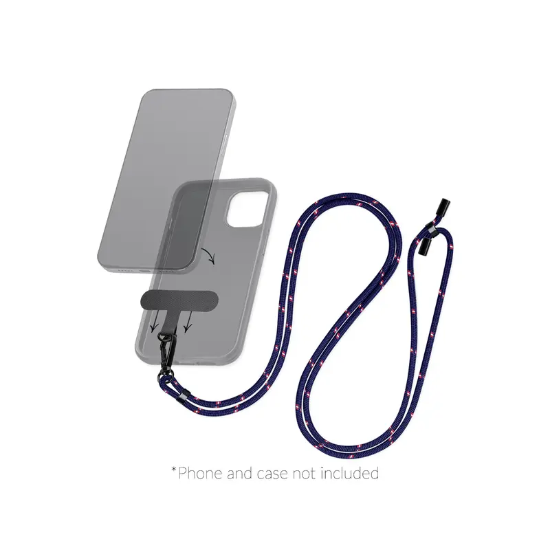 Mobilize Nylon Lanyard Blue/Red