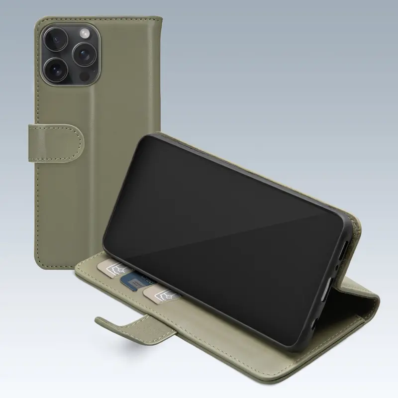 Mobilize Premium Gelly Wallet Book Case Apple iPhone 15 Pro Max Green