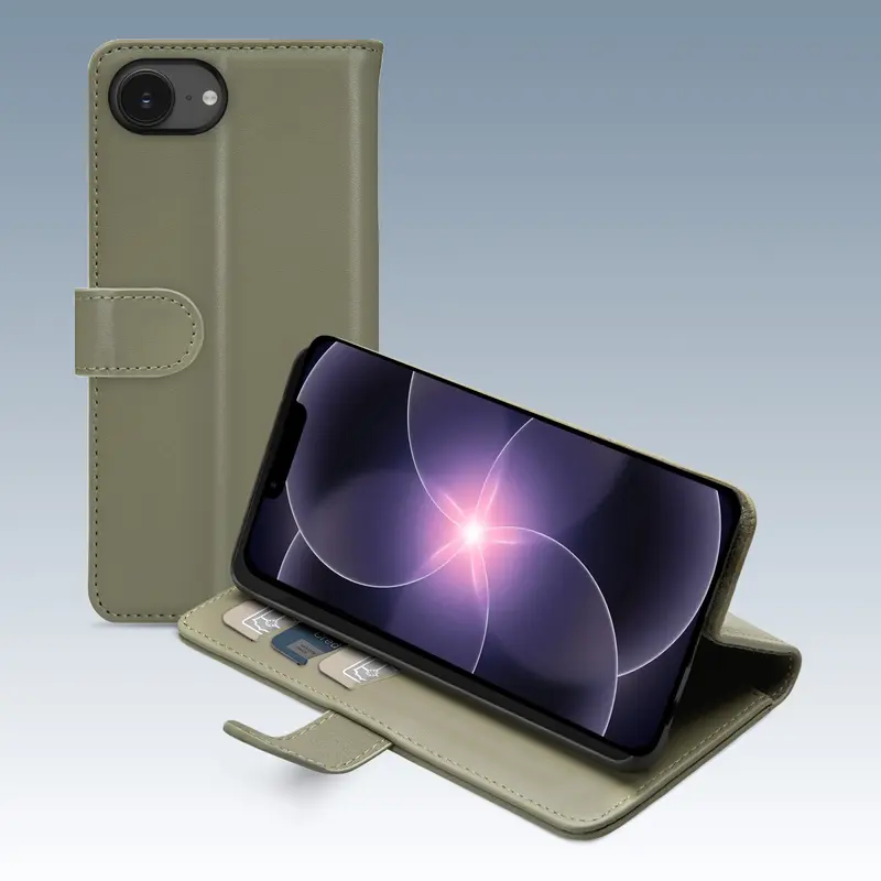 Mobilize Premium Gelly Wallet Book Case Apple iPhone 16e/17e Green