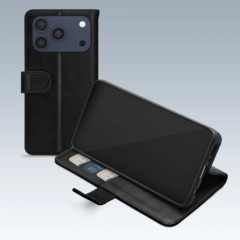 Mobilize Premium Gelly Wallet Book Case Apple iPhone 17 Pro Max Black