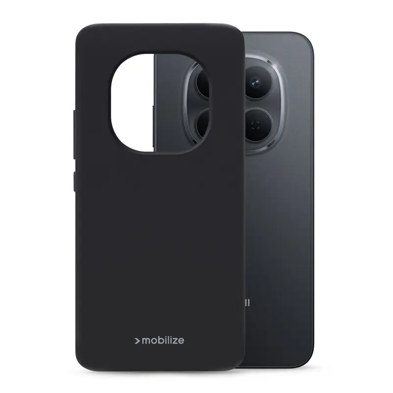 Mobilize Rubber Gelly Case Xiaomi Redmi Note 15 Pro 5G Matt Black