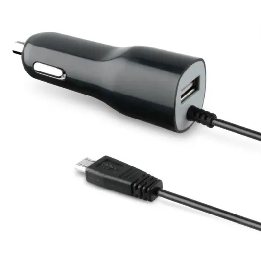 Muvit Autolader Micro-USB + Extra USB 2,1A