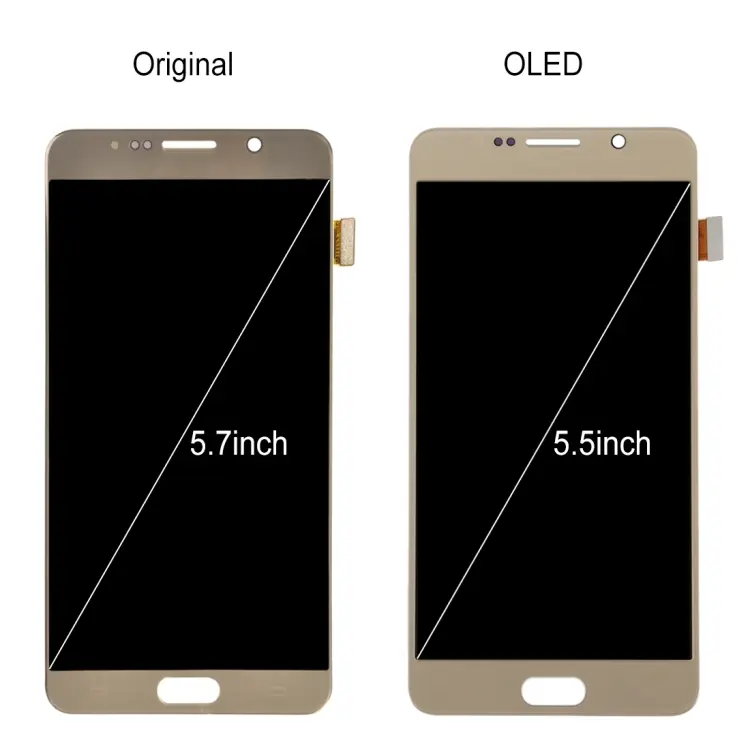 OLED LCD-scherm 5,5 inch met digitizer voor Samsung Galaxy Note 5 (volledige montage, babyblauw)