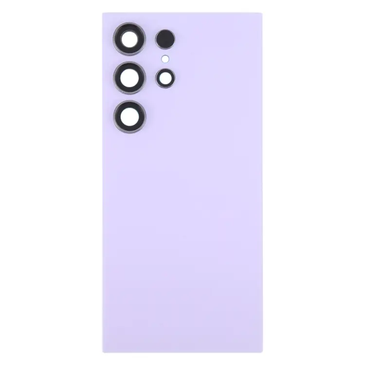 Originele batterij-achterklep inclusief cameralensframe voor Samsung Galaxy S24 Ultra SM-S928B (lichtpaars)