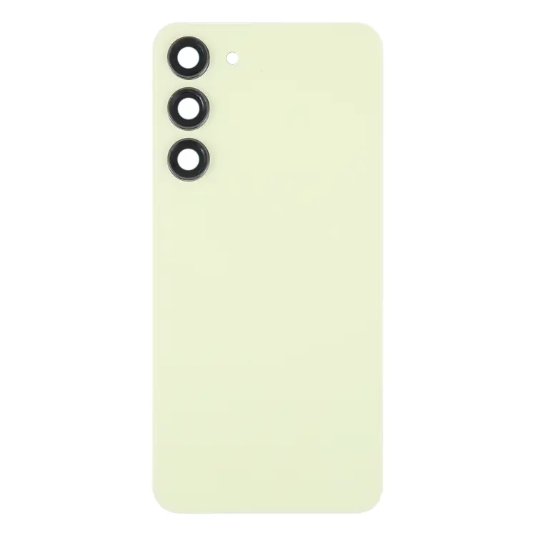 Originele glazen batterij-achterklep met cameralensframe voor Samsung Galaxy S23+ SM-S916B (geel)