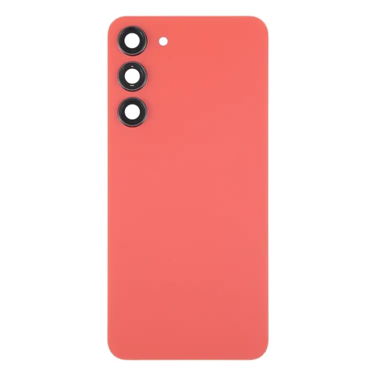 Originele glazen batterij-achterklep met cameralensframe voor Samsung Galaxy S23+ SM-S916B (rood).