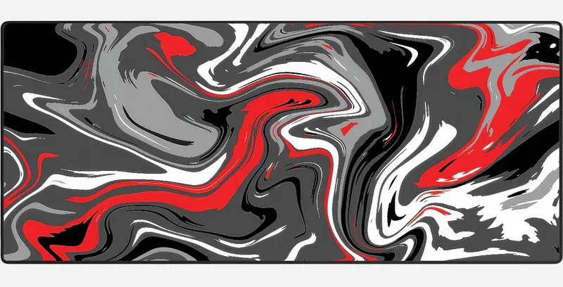 Red Bevel Muismat XXL - 900 x 400 x 3 mm - Antislip