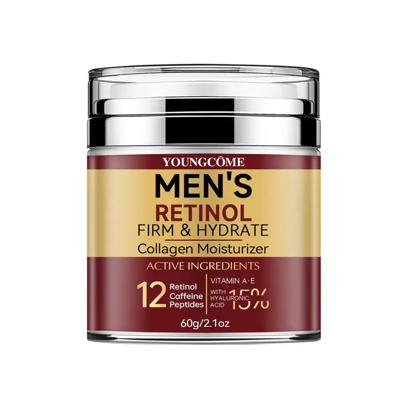 Retinol Gezichtscrème voor Mannen | Hydraterende Dag- & Nachtcrème met Collageen
