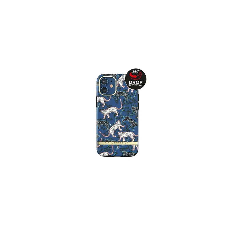 Richmond & Finch Freedom Series One-Piece Apple iPhone 12 Mini Blue Leopard