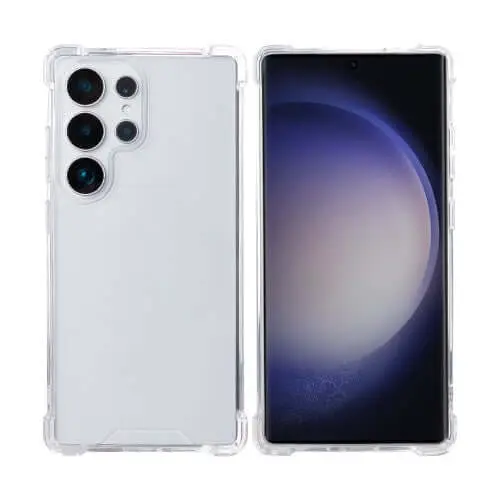 Rixus Anti-Burst-hoesje voor Samsung Galaxy S25 Ultra – transparant
