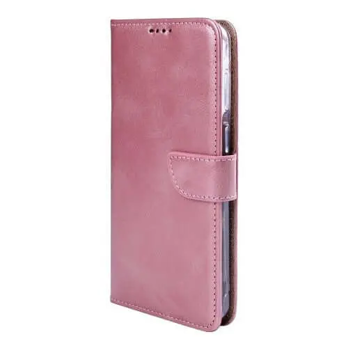 Rixus bookcase voor Samsung Galaxy A27 – roze