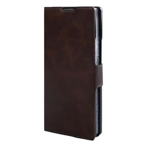 Rixus wallet-hoesje met penhouder voor Samsung Galaxy Z Fold7 – bruin