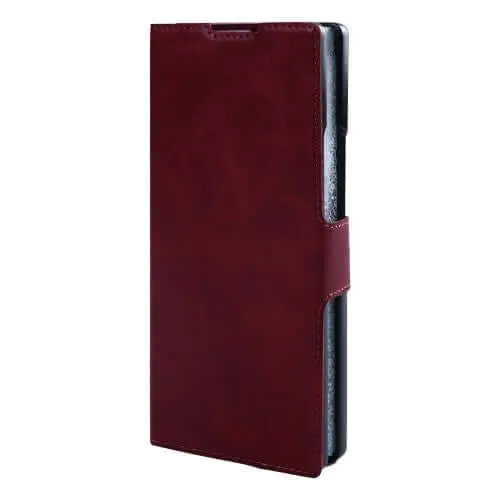 Rixus wallet-hoesje met penhouder voor Samsung Galaxy Z Fold8 Ultra – donkerrood