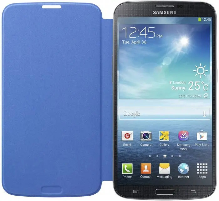 Samsung Galaxy Mega flip cover licht blauw EF-FI920BCEGWW