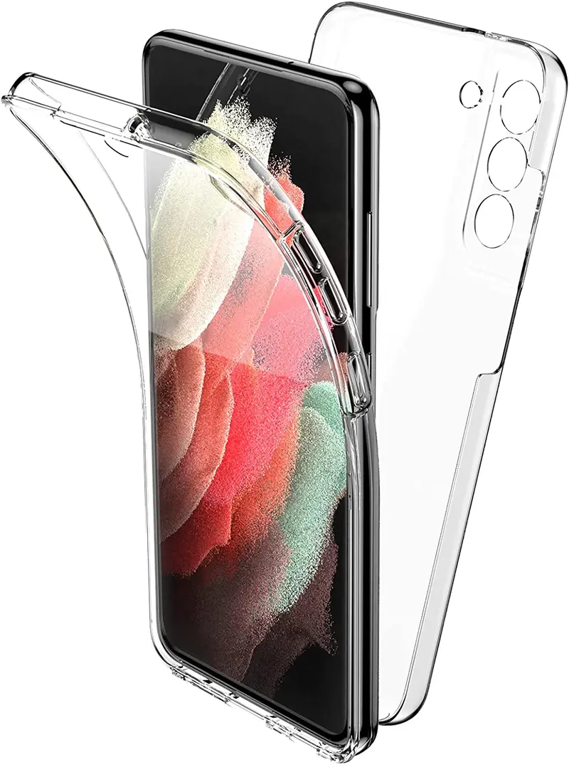Samsung Galaxy S21 FE TPU hoesje voor + achter