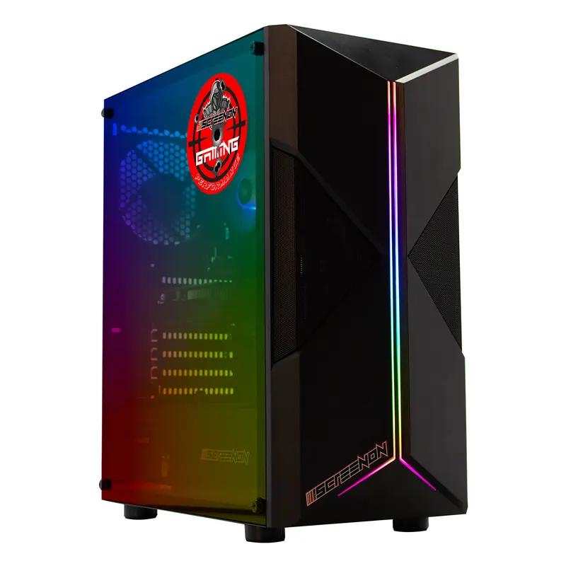 ScreenON GamePC Astral - AMD Ryzen 5 2600X - 16GB RAM - 500GB SSD - Radeon RX 550 - WiFi & Bluetooth - Windows 11 Pro