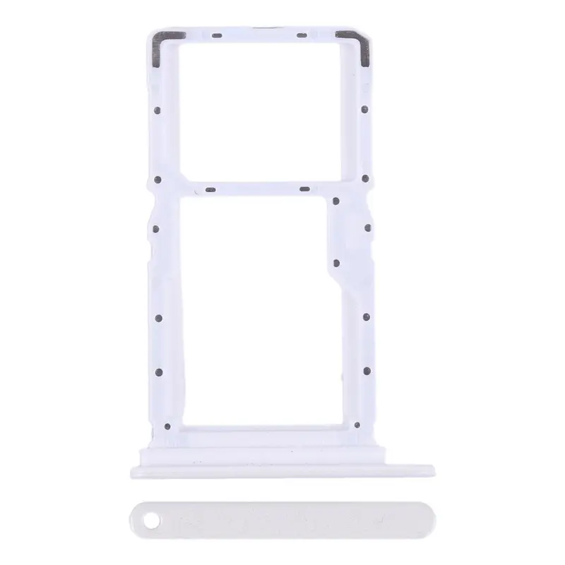 Simkaarthouder (SIM + microSD) voor Xiaomi Redmi Note 13 5G (wit)