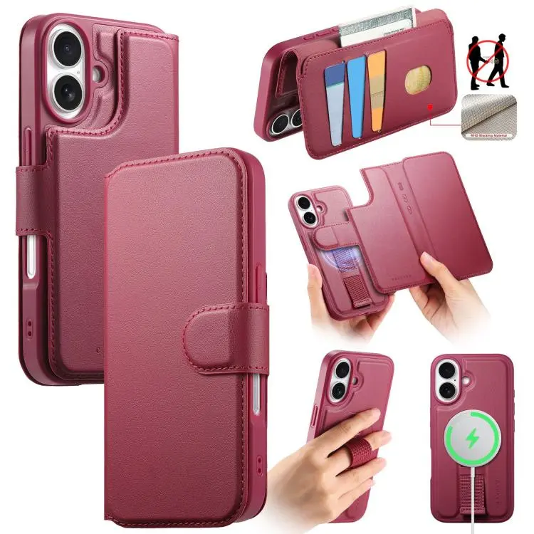 Telefoonhoesje met MagSafe voor iPhone 18/17 (rood)