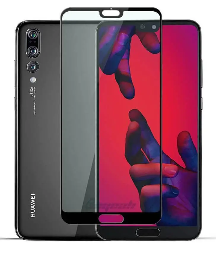 Tempered Glass (volledig scherm) Huawei P20 Pro zwart