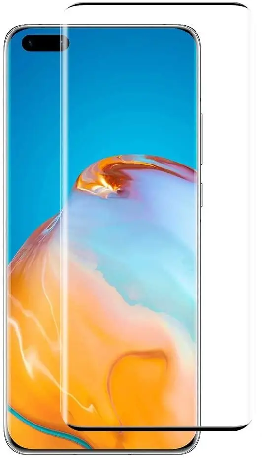 Tempered Glass (volledig scherm) Huawei P40 Pro zwart