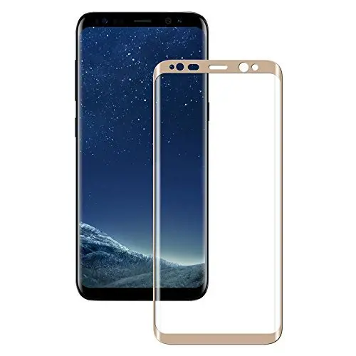 Tempered Glass (volledig scherm) Samsung Galaxy S8 goud
