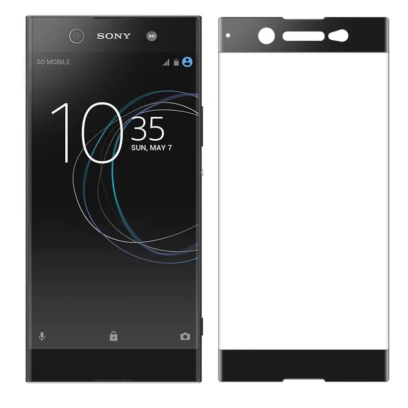 Tempered Glass (volledig scherm) Sony Xperia XA1 Ultra zwart