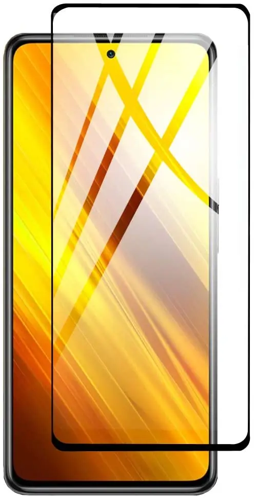 Tempered Glass (volledig scherm) Xiaomi Poco M3 zwart
