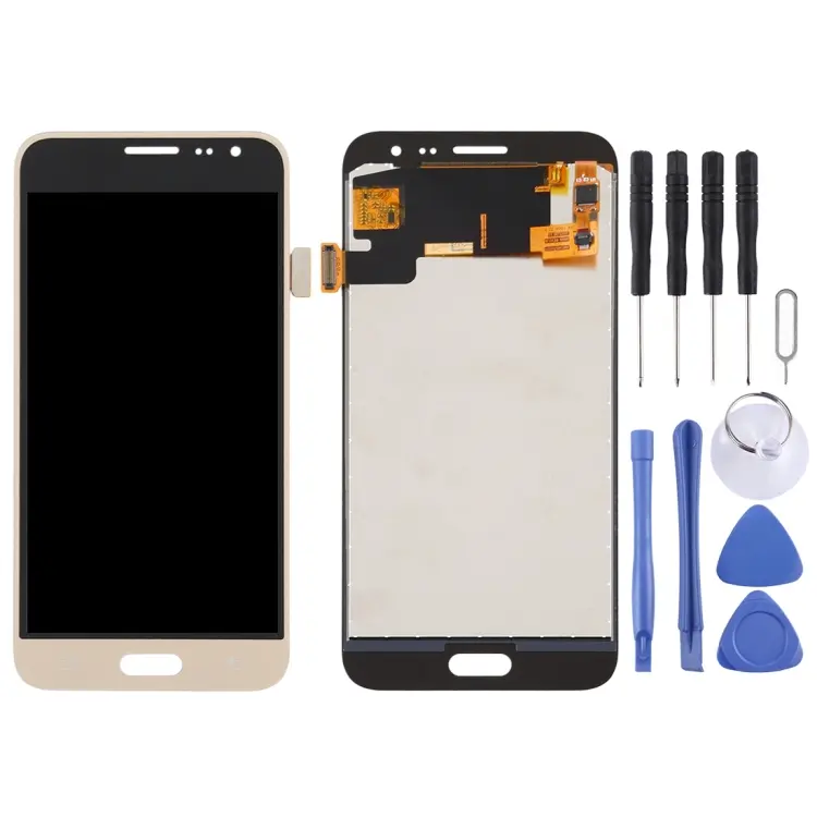 TFT LCD-scherm voor Galaxy J3 (2016) J320FN, J320F, J320G, J320M, J320A, J320V, J320P met Digitizer Volledige Montage (Goud)