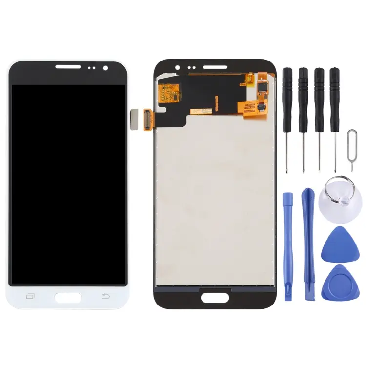 TFT LCD-scherm voor Galaxy J3 (2016) J320FN, J320F, J320G, J320M, J320A, J320V, J320P met Digitizer volledige montage (wit)