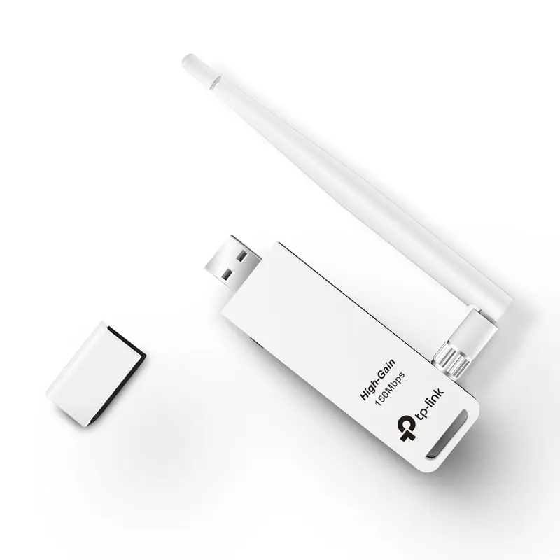 TL-WN722N 150Mbps High Gain Wireless N USB Adapter Atheros 1T1R 2.4GHz 802.11n/g/b 1 detachable antenna Support Windows XP/Vista/7/8/MAC