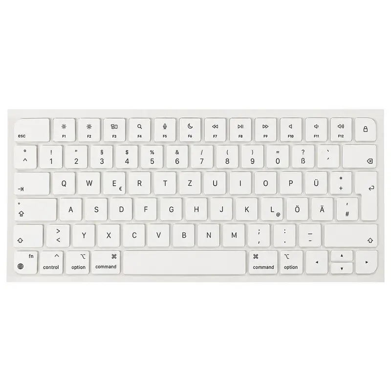 Toetsenkapjes-set Duits voor Apple Magic Keyboard A2438 A2439 A2449 A2450 A3118 A3203 (wit)