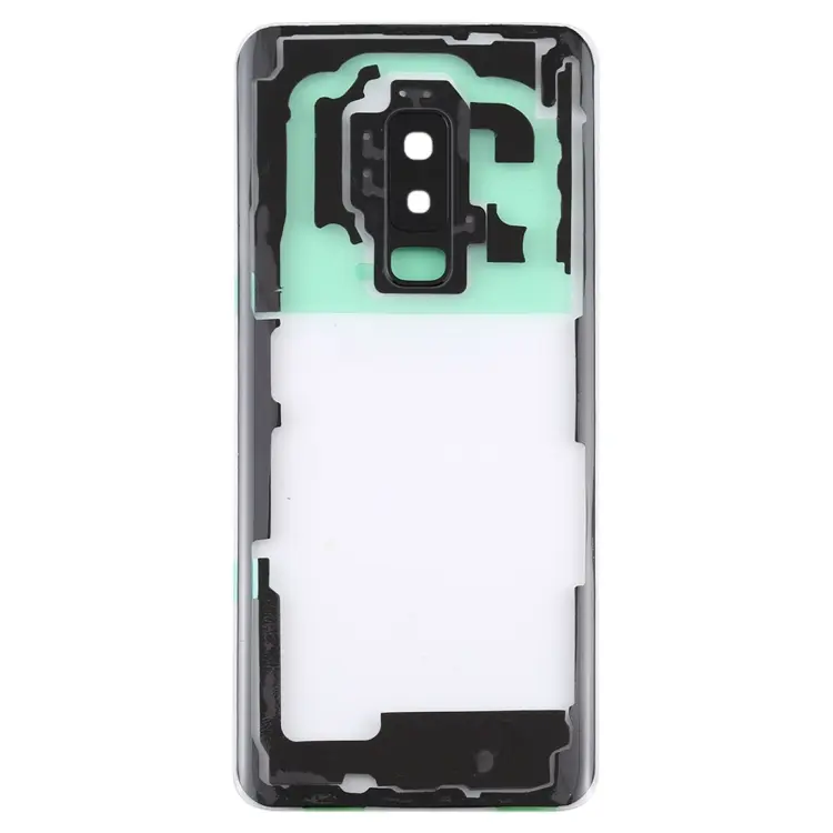 Transparante glazen achterklep met cameralensframe voor Samsung Galaxy S9+ SM-G965