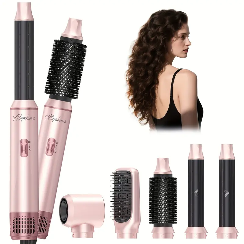 UKLISS 5-in-1 Airstyler | Föhnborstel, Krulborstel & Haarstyler voor Drogen, Stijlen en Volume