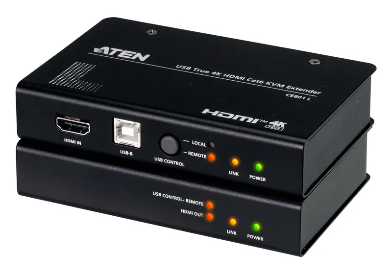 USB True 4K HDMI Cat 6 KVM Extender