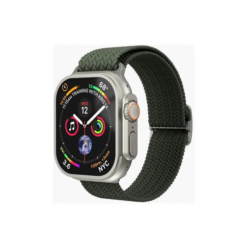Vonmählen Woven Loop For Apple Watch 40 - 41 - 42mm One Size Silver/Olive
