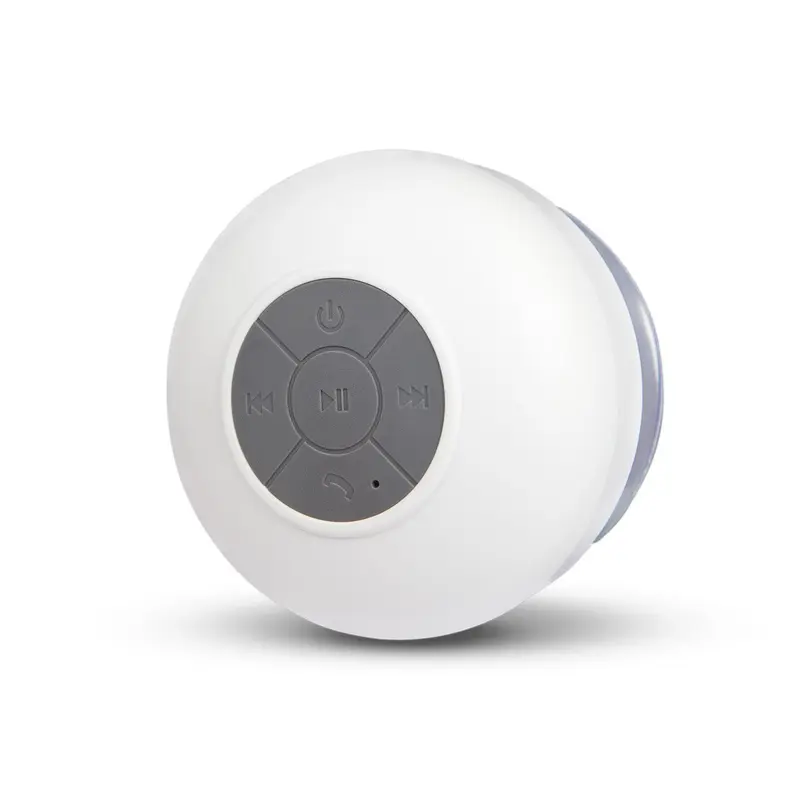 Waterdichte bluetooth badkamer speaker wit