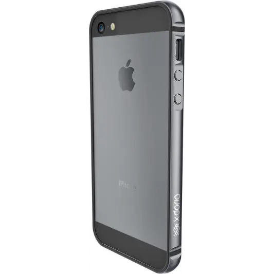 X-Doria Hoesje Apple iPhone 5/5C/5S/SE 2016 Aluminium Zwart